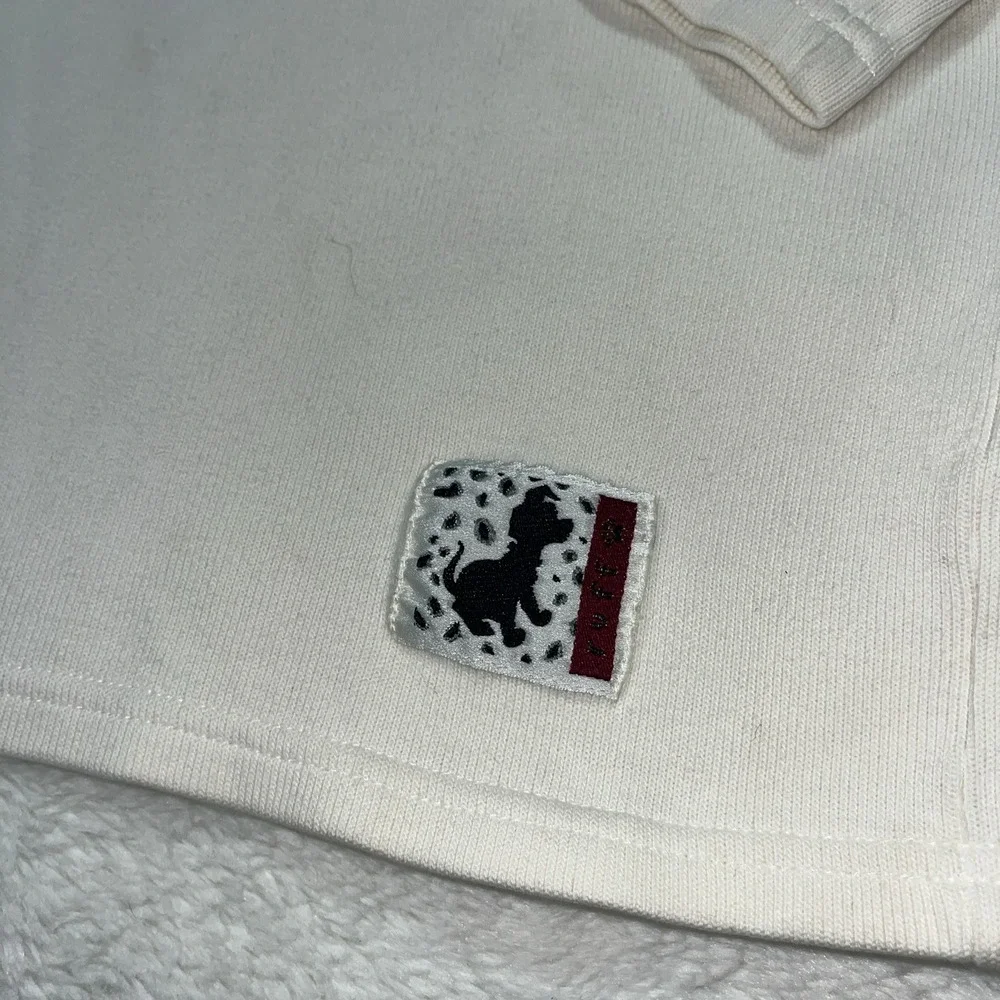 The Disney Store 101 Dalmatians Lightweight‎ Sweatshirt Paw Print Pattern Size L